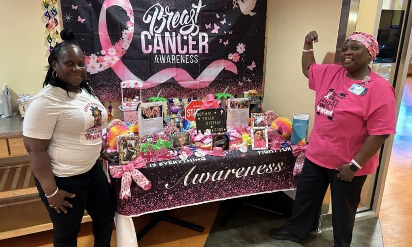 Max Richardson Breast Cancer table at KH Dayton