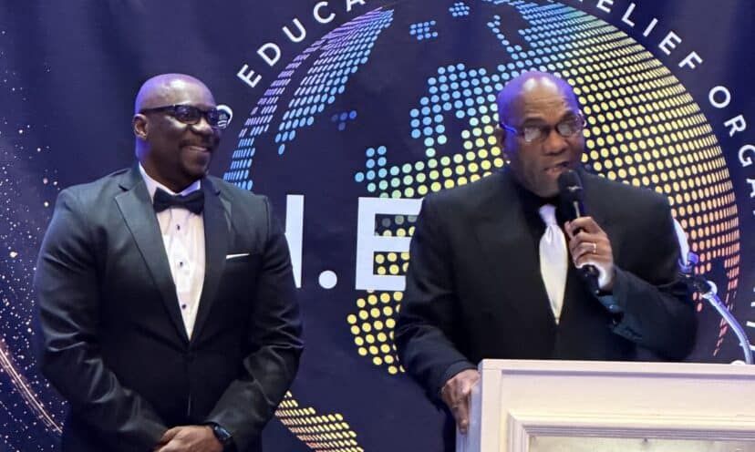 Dr. Rory Lewis (left)